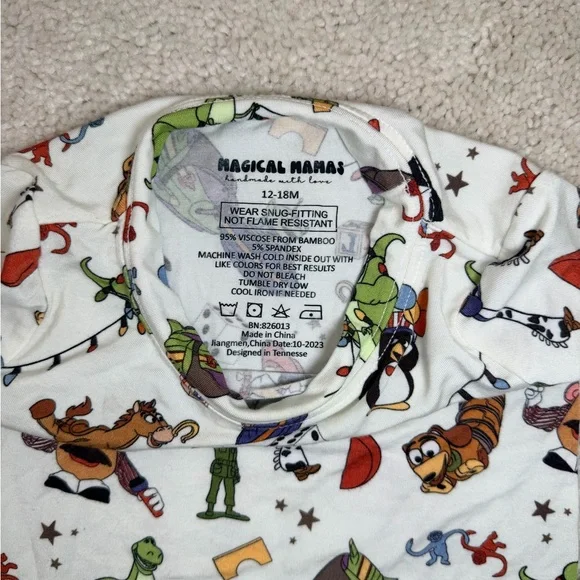 Magical Mamas Disneys Toy Story Kids 2 Piece Long Sleeve Pajama Set - Picture 5 of 9